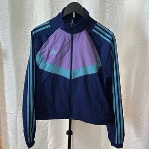 Adidas Tiro Navy and Lavender Woven
Track Jacket Sz Large
